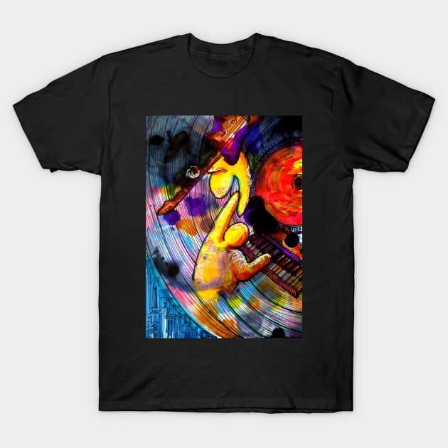 Music crosses borders T-Shirt by Sleepycircle